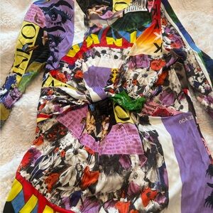 Pinko Multicolor Graphic Long Sleeve Top